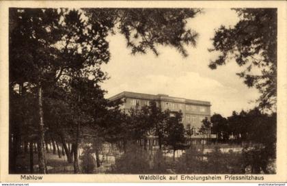 CPA Blankenfelde Mahlow Teltow Fläming, Waldblick auf Erholungsheim Prießnitzhaus