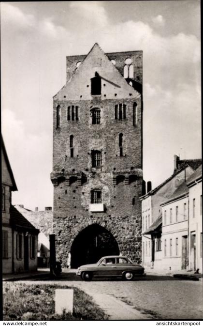 CPA Gartz an der Oder in Brandenburg, Stettiner Tor, Auto
