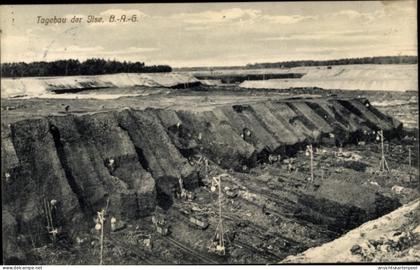 CPA Großräschen in der Niederlausitz, Grube Ilse, Tagebau