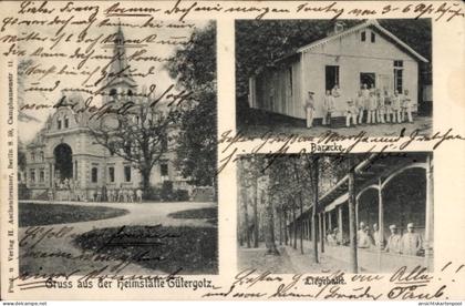 CPA Güterfelde Stahnsdorf in Brandenburg, Heimstätte Gütergotz, Baracke, Liegehalle