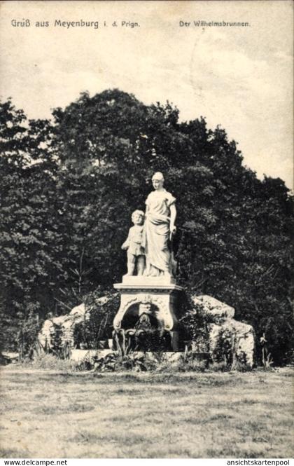 CPA Meyenburg in der Prignitz, Wilhelmsbrunnen
