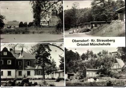 CPA Münchehofe Müncheberg in der Mark, Ortsansicht, Bungalowsiedlung, Jugendherberge Erich Weinert