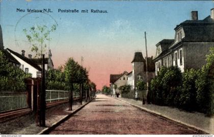 CPA Neuwelzow Welzow Niederlausitz, Poststraße, Rathaus