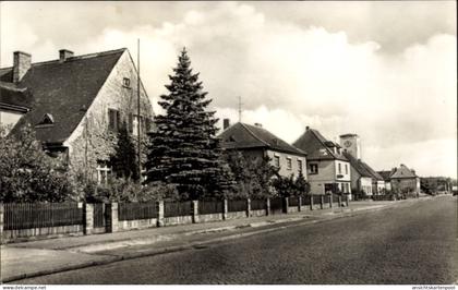 CPA Schwarzheide in der Niederlausitz, West, Ruhländer Straße mit Wasserturm