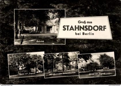 CPA Stahnsdorf in Brandenburg, Bahnhof, Straße der Jugend, HO Gaststätte, Parkrestaurant