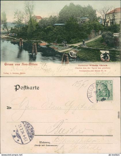 Gosen-Neu Zittau Restaurant Wilhelm Gärisch b Berlin Spreenhagen 1904