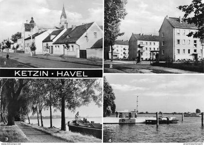 Ketzin (Havel) Straßenpartien Neubauten Promenade Fähre gl1976 #172.615