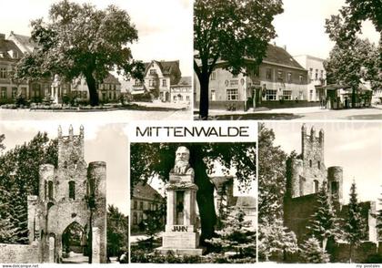 Mittenwalde Mark Orts und Teilansichten Torturm Jahn Denkmal