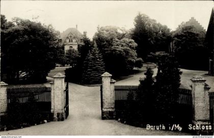 Photo CPA Baruth in der Mark, Eingang zum Schloss