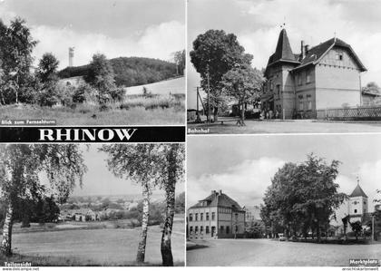 Rhinow Bahnhof Marktplatz Partien gl1975 #168.973