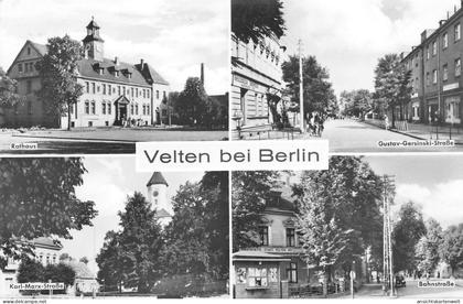 Velten Rathaus Straßenpartien ngl #168.333