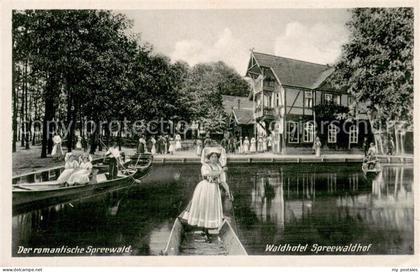 Vetschau Spreewald Waldhotel Spreewaldhof Wasserstrasse Kahn