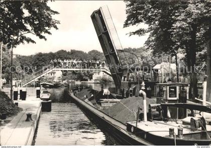 Woltersdorf Erkner Schleuse Frachter