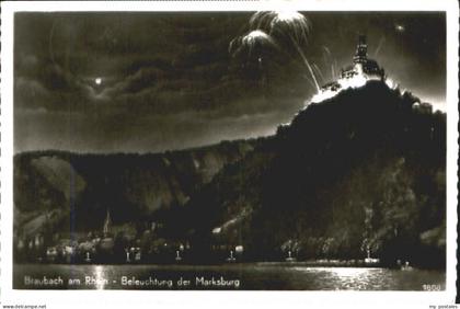 Braubach Rhein Braubach Marksburg x 1958