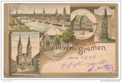 CPA - BRÊME (Allemagne) - Gruss aus Bremen. Vues multiples.