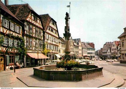 Bretten Baden Marktplatz Brunnen