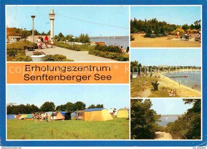 Senftenberg Niederlausitz Grosskoschen Strandpromenade Sportanlage Seeblick Niem