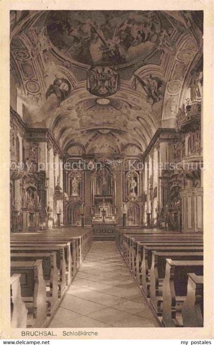 BRUCHSAL Baden Schlosskirche Inneres