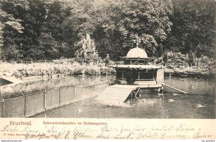 Bruchsal Schwanenhaeuschen Schlossgarten