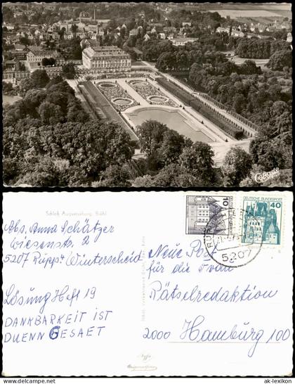 Ansichtskarte Brühl Luftbild Schlß Brühl Fotokarte 1979