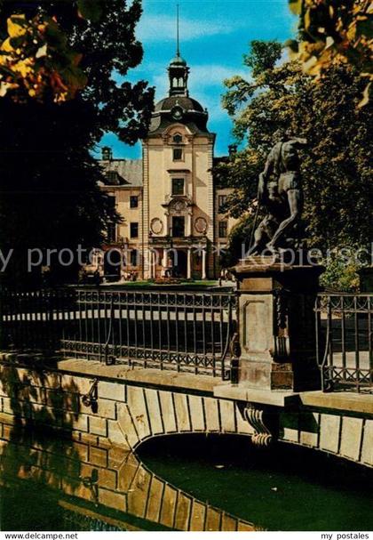 Bueckeburg Schloss Schlossbr?cke Bronzeplastik Adrian de Vries Venus und Adonis