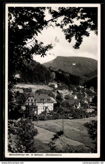 AK Bühlertal, Ortsansicht mit Kurhaus Schindelmeter