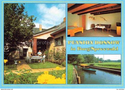 Burg Spreewald Brandenburg Pension-Dossow Privatpension Zimmer Garten Spreewald