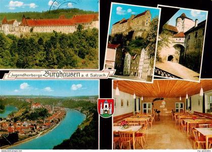 Burghausen  Salzach Oberbayern Jugendherberge Burghausen Schloss Restaurant Flie