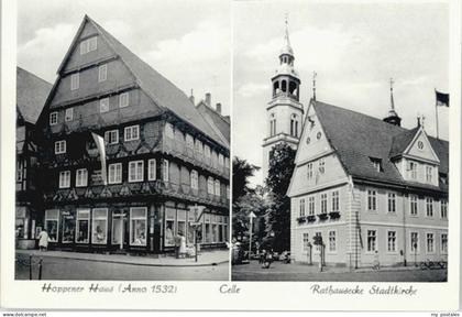 Celle Niedersachsen Celle Hoppener Haus Rathausecke Stadtkirche