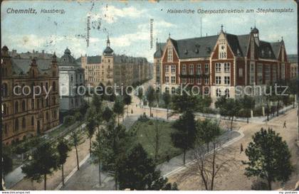 CHEMNITZ Sachsen Kaiserliche Oberpostdirektion Stephansplatz
