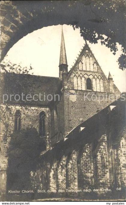 Chorin Kloster Chorin Torbogen Kirche