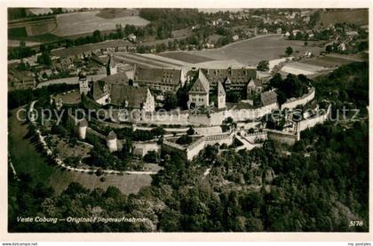 Coburg Veste Coburg Fliegeraufnahme