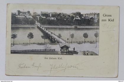 19414 Cartolina illustrata - Kiel - Gruss aus Kiel - VG 1900