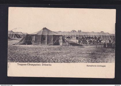 Dt. Reich AK Truppen Übungsplatz Döberitz Kavallerie Zeltlager