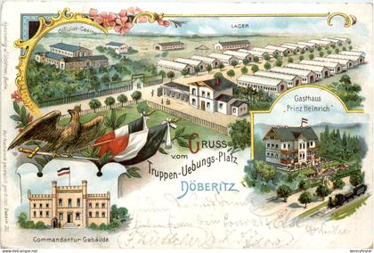 Gruss vom Truppen Übungsplatz Döberitz - Litho