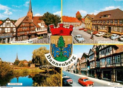 Dannenberg Elbe Markt mit Kirche Rathaus Waldemarsturm Jeetzel Langestrasse Wapp