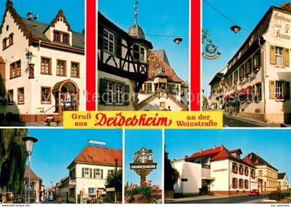 Deidesheim Gasthaeuser Ortsmotive Ortsschild