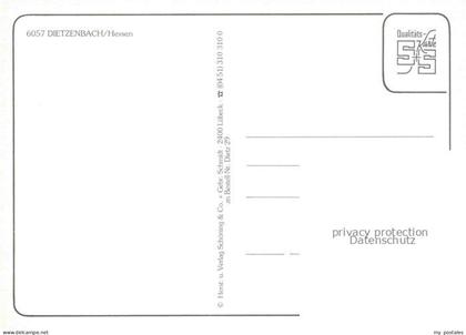 Dietzenbach Motive Stadtzentrum Platz Fachwerkhaus Rathaus Wappen