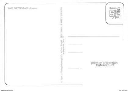 Dietzenbach Motive Stadtzentrum Platz Fachwerkhaus Strassencafé