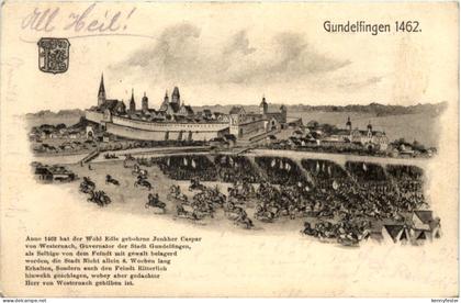 Gundelfingen 1462 - Künstler-AK Eugen Felle