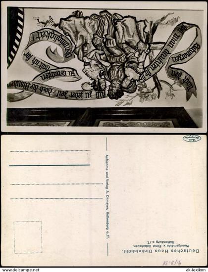 Ansichtskarte Dinkelsbühl Deutsches Haus Dinkelsbühl - Wandgemälde 1932