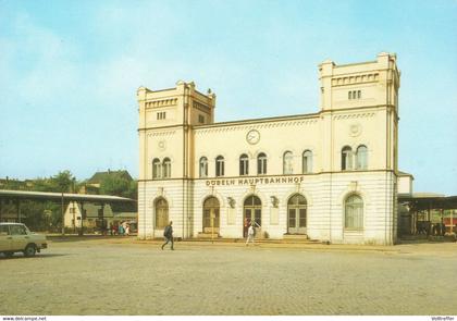 DDR AK Döbeln Bahnhof 1989, ungelaufen
