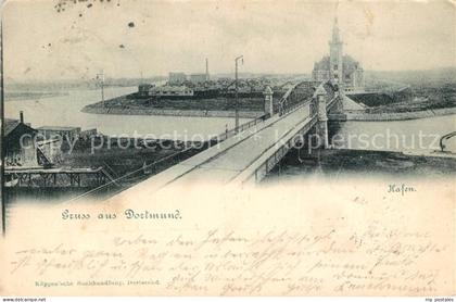 DORTMUND  CITY Hafen Bruecke Dortmund Ems Kanal