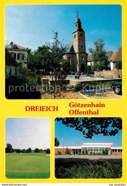 Dreieich Goetzenhain Offenthal Kirche Mehrzweckhalle Golfplatz