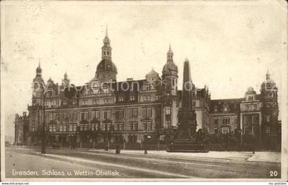 Dresden Schloss Wettin Obelisk