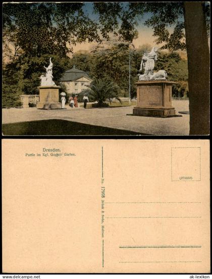 Seevorstadt-Ost/Großer Garten-Dresden Partie im Kgl. Großen Garten. 1914