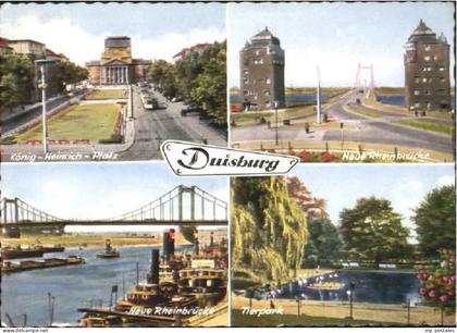 Duisburg Ruhr Duisburg Platz Bruecke Park x 1959