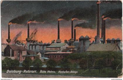 Duisburg Ruhrort - Hutte Phonix, Hochofen-Anlage - & industry