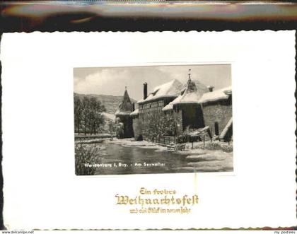 Weissenburg Bayern Weissenburg See Weiher ungelaufen ca. 1930