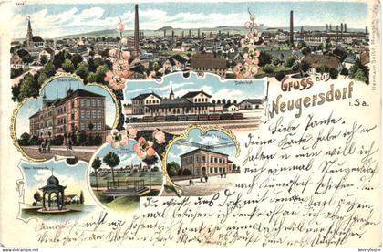 Gruss aus Neugersdorf - Litho